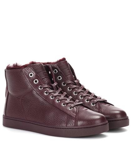 Gianvito Rossi Peter Fur-lined Sneakers