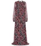 Ganni Floral-printed Silk Dress