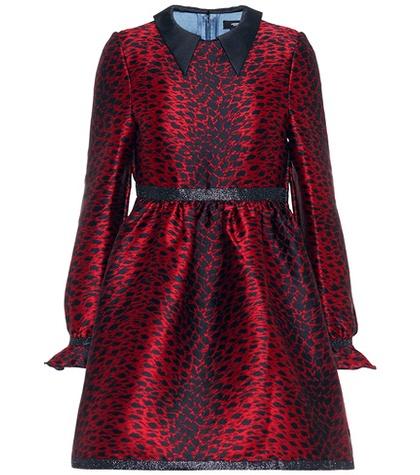 Undercover Reversible Leopard Jacquard Minidress