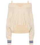 Maison Margiela Wool-blend Off-the-shoulder Sweater
