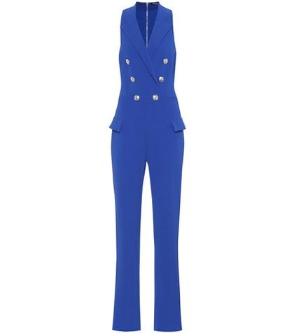 Balmain Stretch Crêpe Jumpsuit