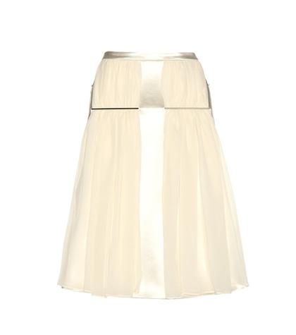 Christopher Kane Satin And Silk Skirt