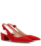Gianvito Rossi Amee Suede Slingback Pumps