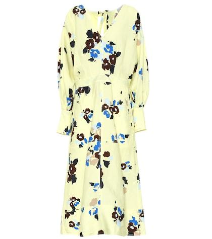 Unravel Dolores Floral Linen-blend Dress