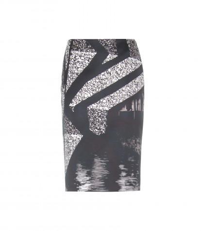 mary Katrantzou palma Printed Sateen Skirt