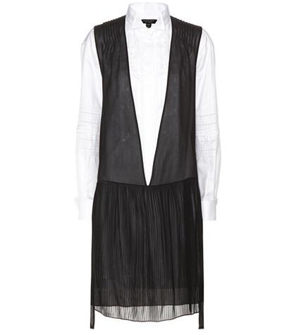 T By Alexander Wang Silk And Cotton Shirt Dress