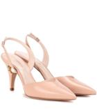 Nicholas Kirkwood Penelope Pearl Leather Slingback Pumps