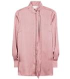 By Malene Birger Aluda Striped Satin Top