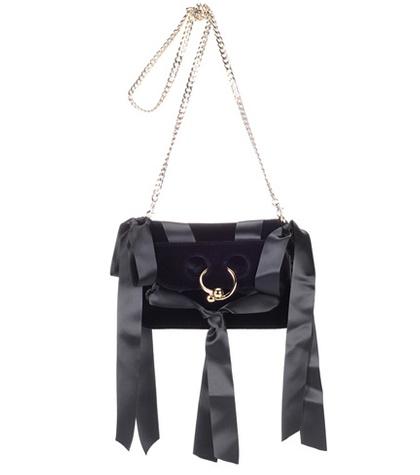Gianvito Rossi Pierce Mini Velvet Crossbody Bag