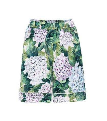 Dolce & Gabbana Silk Printed Shorts