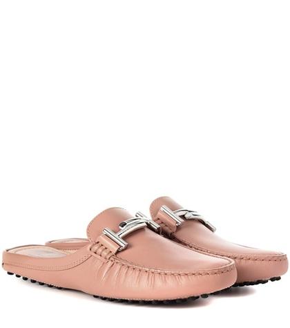 Tod's Exclusive To Mytheresa.com – Double T Leather Slip-ons