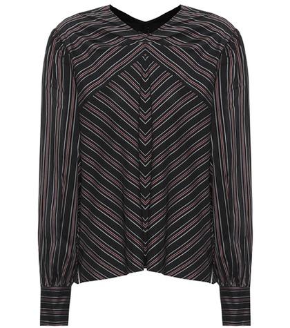 Isabel Marant Val Silk-blend Top