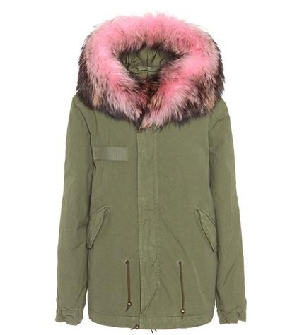 Gucci Mini Fur-trimmed Cotton Parka