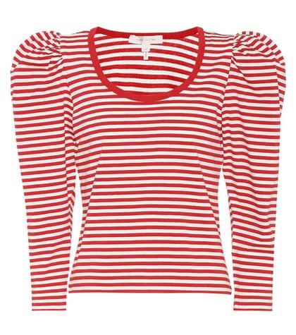 Marc Jacobs Striped Puff Sleeve Top