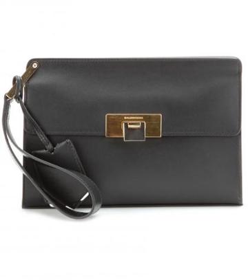 Balenciaga Le Dix Leather Clutch