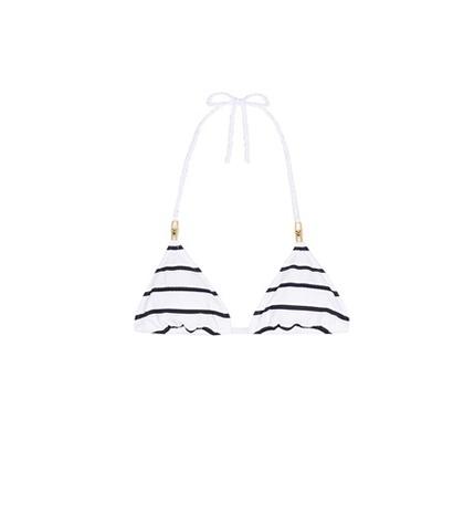 Heidi Klein Core Triangle Striped Bikini Top