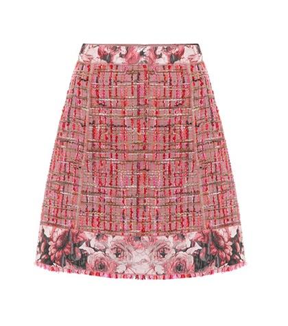 Roger Vivier Wool-blend Tweed Skirt