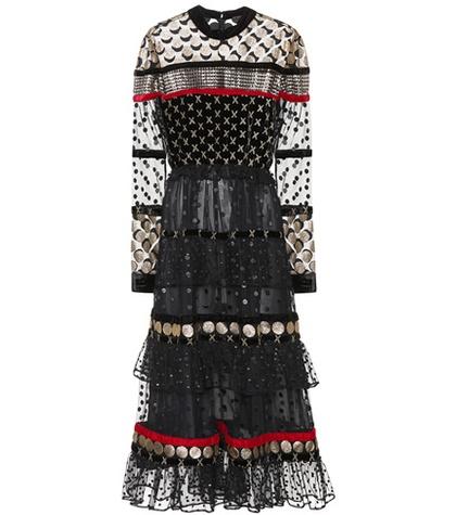 Tabitha Simmons Embroidered Tulle Dress