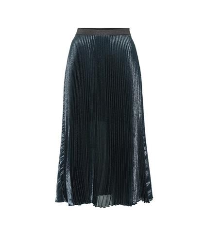 Charlotte Olympia Silk-blend Pleated Skirt