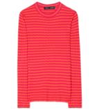 Rick Owens Striped Silk And Cashmere Top