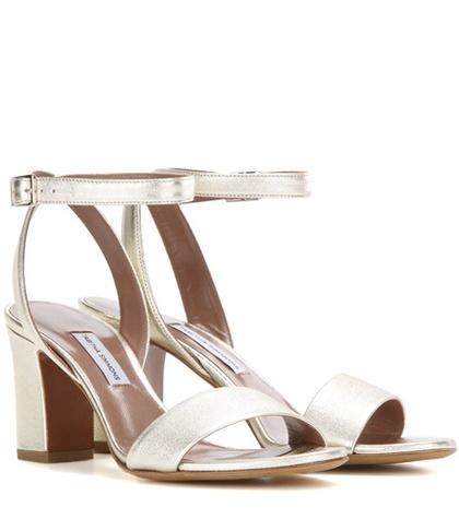 Tabitha Simmons Leticia Metallic Leather Sandals