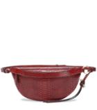 Christian Louboutin Embossed Faux Leather Belt Bag