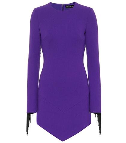 David Koma Wool-blend Minidress