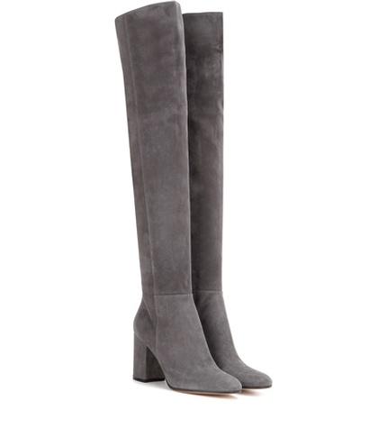 Gianvito Rossi Exclusive To Mytheresa.com – Rolling 85 Over-the-knee Suede Boots