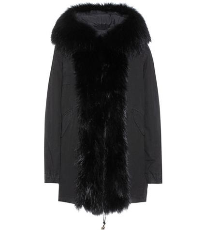 Paige Cotton Parka With Fur Lining