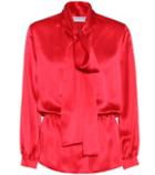 Ganni Silk-satin Blouse