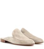 Gianvito Rossi Palau Suede Slippers