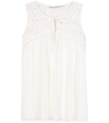 Alice + Olivia Kyrena Embellished Blouse