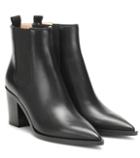 Gianvito Rossi Romney 70 Leather Ankle Boots