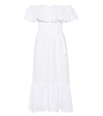 Lisa Marie Fernandez Mira Button Down Eyelet Dress