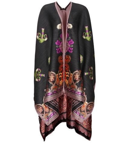 Etro Woven Wool-blend Cape
