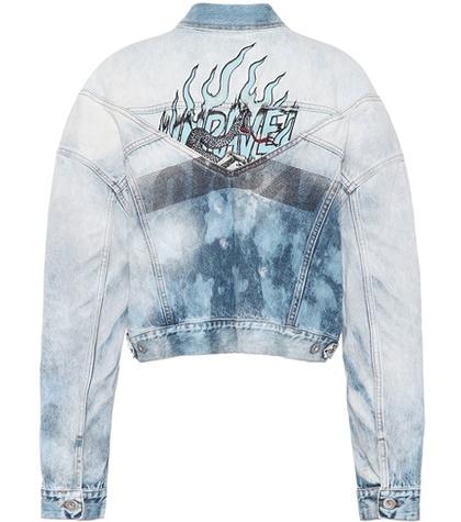 Unravel Printed Denim Jacket