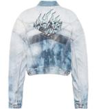 Unravel Printed Denim Jacket