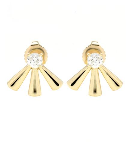 Jemma Wynne 18kt Gold Diamond Earrings