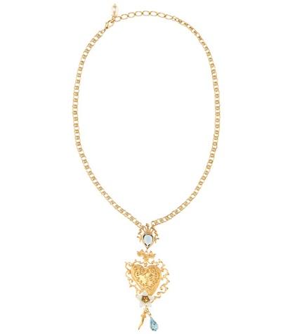 Off-white Crystal-embellished Necklace