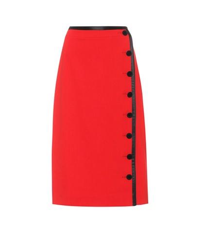 81hours Wrap-style Wool Skirt
