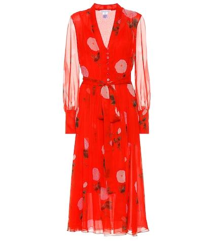The Row Floral Silk-georgette Dress