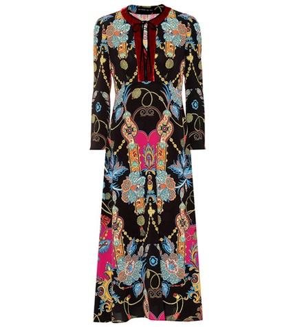 Etro Printed Crêpe Maxi Dress