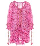 Brunello Cucinelli Fleur Embroidered Cotton Dress