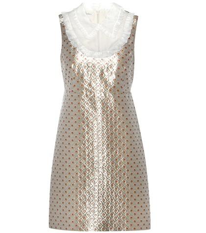 Jimmy Choo Metallic Jacquard Dress