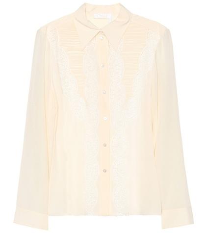 Chlo Silk And Lace Blouse