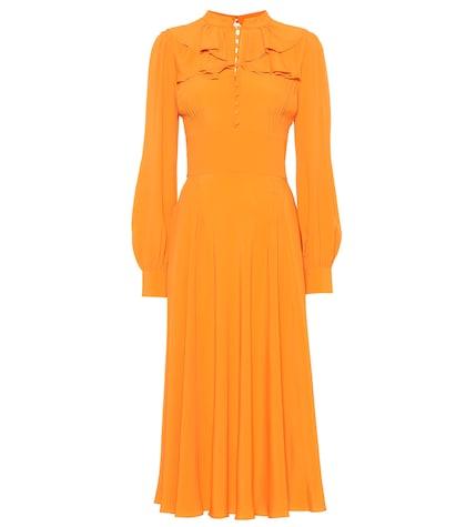 N21 Ruffled Crêpe Midi Dress