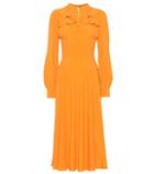 N21 Ruffled Crêpe Midi Dress