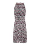 Alexachung Striped Metallic Skirt