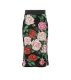 Dolce & Gabbana Floral Stretch Silk Skirt