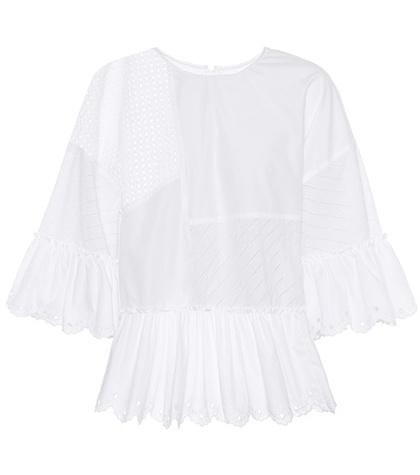 Mcq Alexander Mcqueen Perforated Cotton Top
